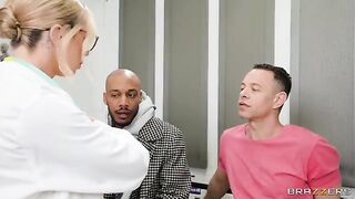 Two girls fucked by a hot doctor in a steamy encounter