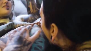 Girl fucked in her ass with a strapon dildo
