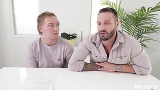 The fake housewife got fucked hard by horny neighbors