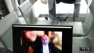 Close the video call and fuck me instead, little girl