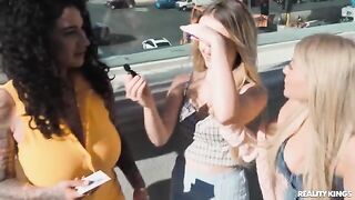 A group of sexy girls playing strip cards