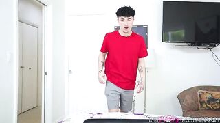 Auntie got her cunt soaked with sticky sperm after crazy sex