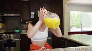 He promised to be gentle with the petite 18-year-old beauty