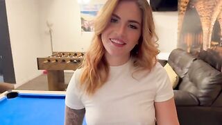 The guy played pool and fucked his girlfriend, a real amateur