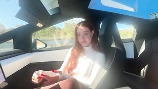 I'm gonna give you a cybertruck ride with a special treat in it