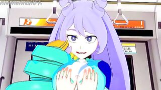 Deku rides Nejire Hado’s pussy in 3D hentai action