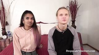 Kama Sutra casting with desperate amateurs, where Indian babes show their skills