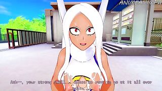 My Hero Academia Hentai with Mirko and Usagi getting fucked hard in the service room