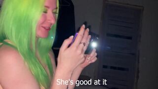 Girl was dared to kiss a guy’s cock, and she did it with Kate Koss’ signature deepthroat skills