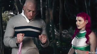 A girl was fucked in the ass by a guy in the recreation area