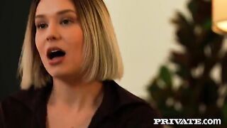 Two girls in one with a young man - double pleasure