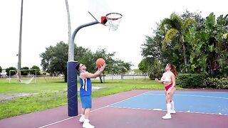 Good sex is also a sport! A cute girl in short pants