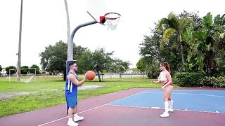 Good sex is also a sport! A cute girl in short pants