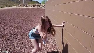 The tenderness and joy of the red-haired girl
