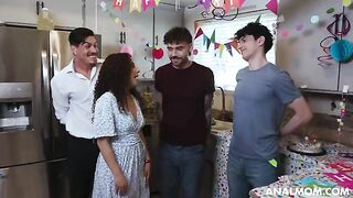 A mom throws an anal party for her friend’s son