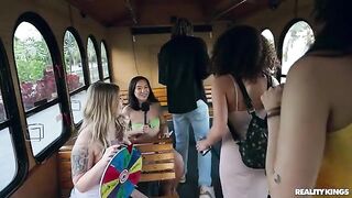 Girls are ready to fuck without panties at a wild party