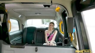 A guy pushed the stick into a girl in the car, it was deep
