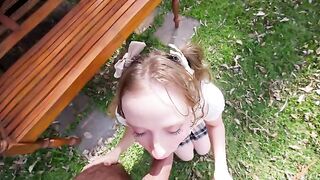 Girls pushed their ass holes with a plug outdoors in a thrilling HD video