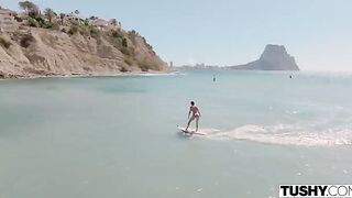 A holiday with intense anal sex with a nice girl