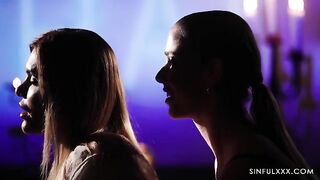 Romantic sex with a girlfriend and her boyfriend in an apartment