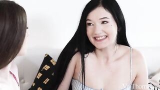 Delicate babies have gentle anal sex with an elastic cock