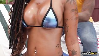 Her little black mouth is perfectly shaped for a big dick