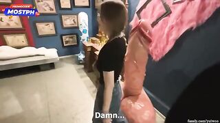 Brought a guy to a shy student who loves big cocks