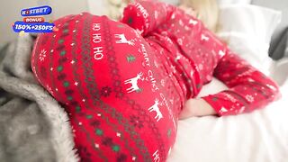 The stepmom received a gift from her stepson for Christmas, which was very pleasant