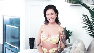 Girl almost choked when the guy forced the dick into her throat