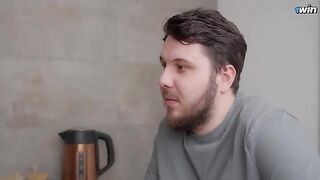 I sucked my roommate's cock and he filled me with cum