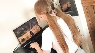 My belly is full of sperm after fucking with hot stepmom