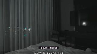The cock is there, and she has to jerk herself off - Homemade