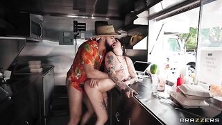 What burgers, I'm fucking! That's what the girl was thinking