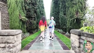 The Iranian girl checked out the historic sites and got laid