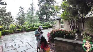 The Iranian girl checked out the historic sites and got laid