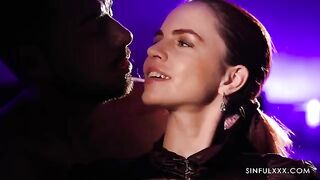 A woman with a beautiful body is engaging in passionate sex
