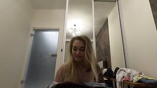 A pretty and hot babe gets fucked in POV by a huge dick