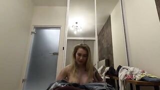 A pretty and hot babe gets fucked in POV by a huge dick