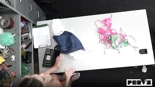 Fucking blonde on the table, a breathtaking view