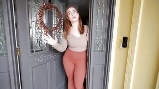 A hot mom invites a guy to check out her bed