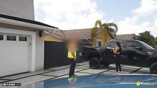 A garage is not a bad place for having sex, you know