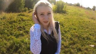 What do we do at sunset? A cute girl has sex with her boyfriend