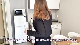 A hot real estate agent gets fucked for a completed transaction
