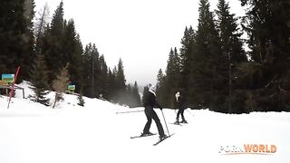 You can warm yourself with a dick in this FFM video