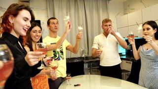 The first night of an amazing orgy is over