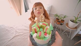 Now the girl can do anything, it's a birthday miracle!