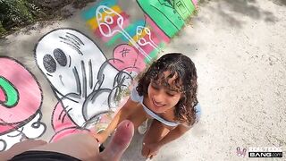 The white guy managed to pull a trick on the mulatto and fucked her