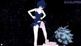 Secre Swallowtail (Nero) and Asta have deep sex on the beach at night in this xxx scene