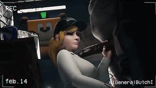 Vanessa was sucking and fucking in the services room at Freddy Fazbear’s