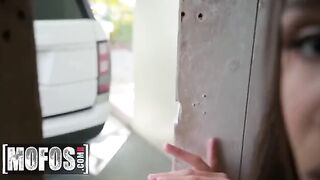 The hot savior provided Abella Danger with shelter, and she showed her gratitude in kind